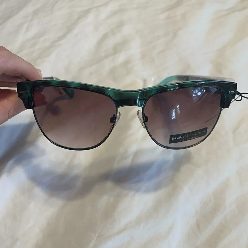 bcbg maxazria New Green Combo Black Sunglasses